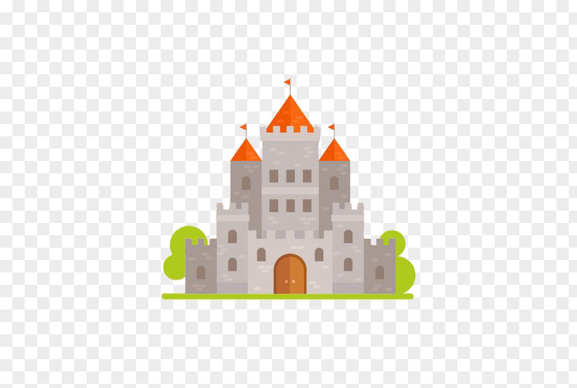 Red Roof Castle Apartment Television Illustration PNG
