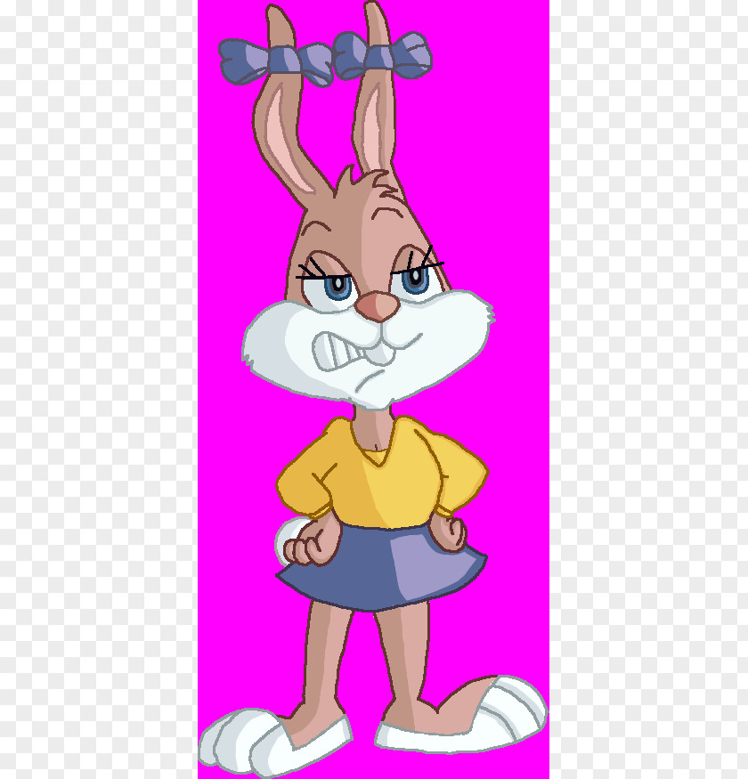 Babs Bunny Hare Easter Clip Art Illustration Cartoon PNG