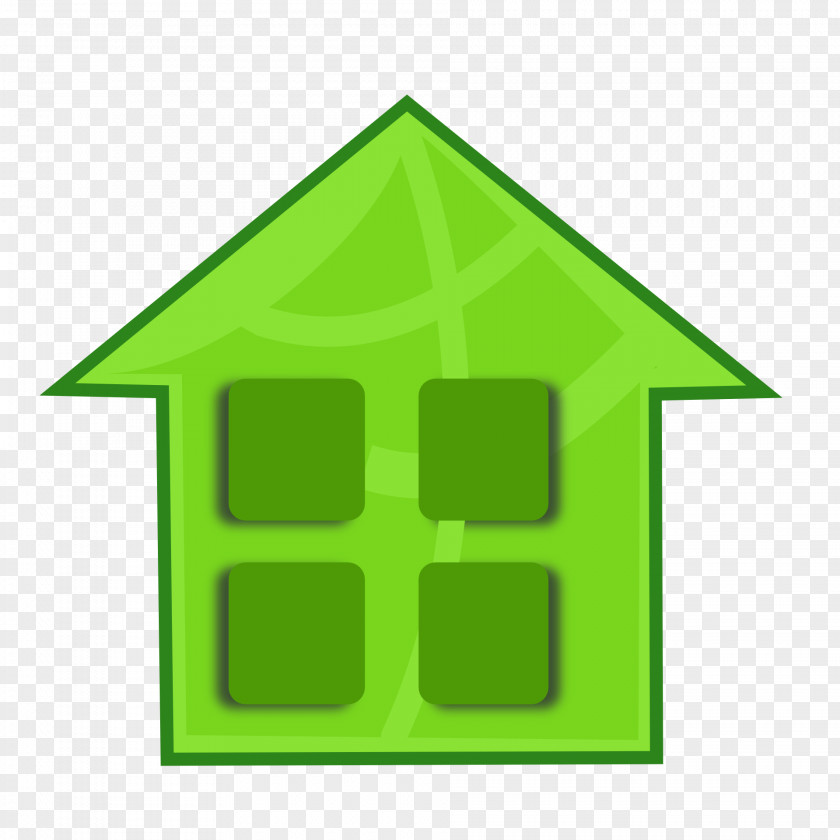 Green House Home Clip Art PNG
