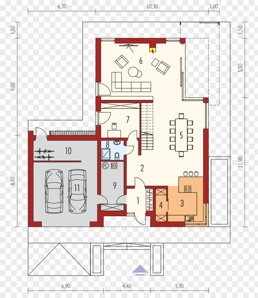 House Floor Plan Building Single-family Detached Home Square Meter PNG