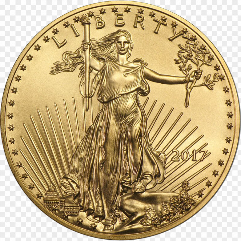 Usa Eagle American Gold Bullion Coin United States Mint PNG