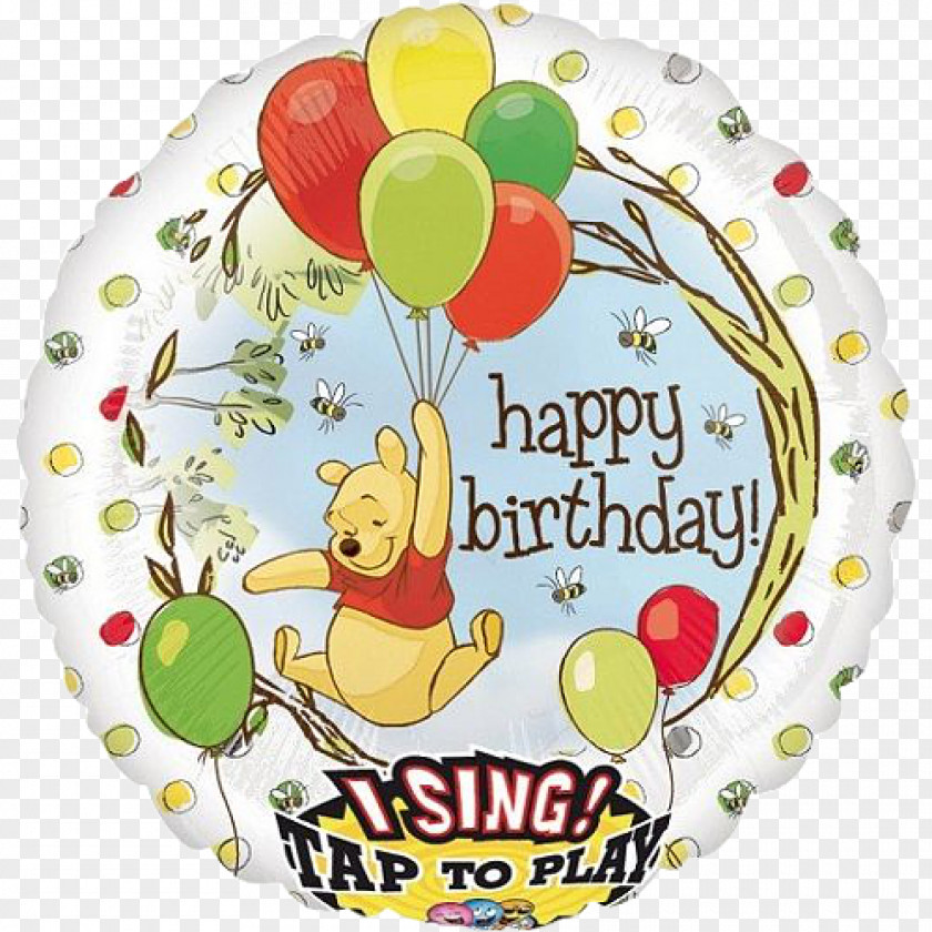 Balloon Gas Winnie-the-Pooh Birthday Party PNG
