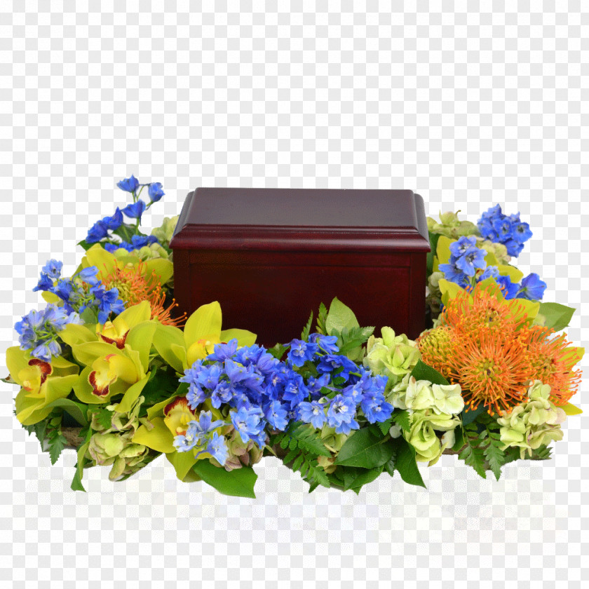 Blue Wreath Flower Floristry Floral Design Urn PNG