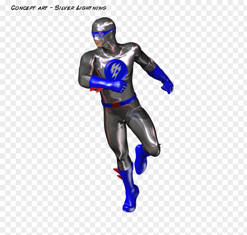 Cobalt Blue Wetsuit Superhero PNG