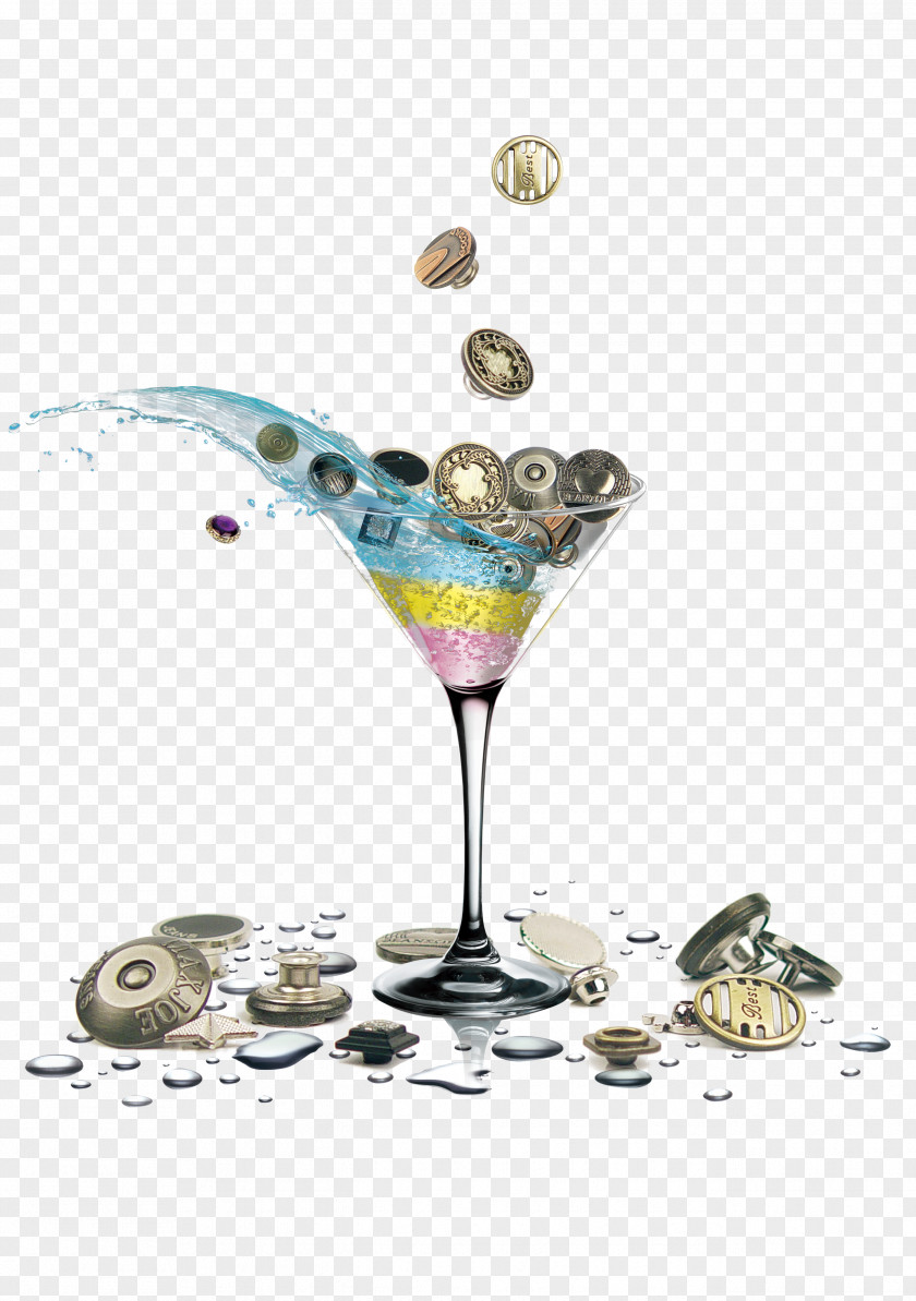 Creative Cocktails Button PNG