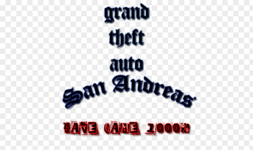 San Andreas Logo Brand Font PNG