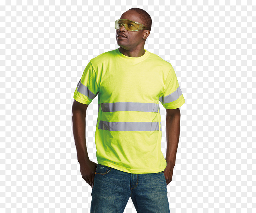 T-shirt Sleeve High-visibility Clothing Workwear PNG