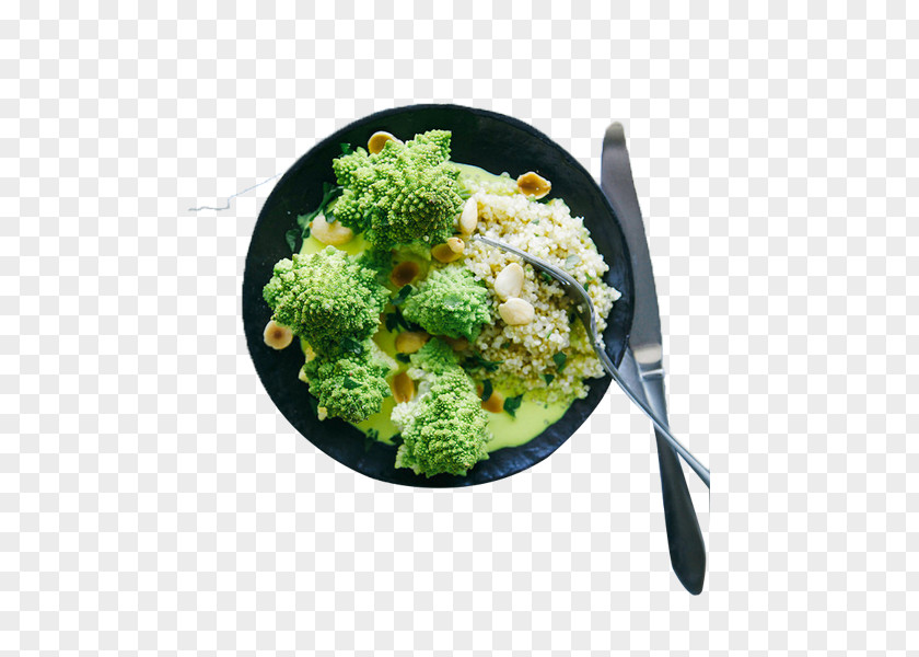 Vegetable Fried Rice Romanesco Broccoli Recipe PNG