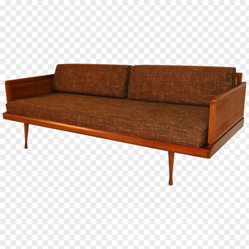 Vintage Sofa Table Bed Daybed Couch Mid-century Modern PNG