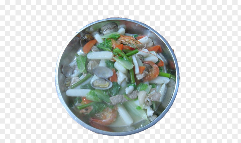 Hot Fresh Cuttlefish Soup Rice Cake Canh Chua And Sour Nian Gao Cap Cai PNG