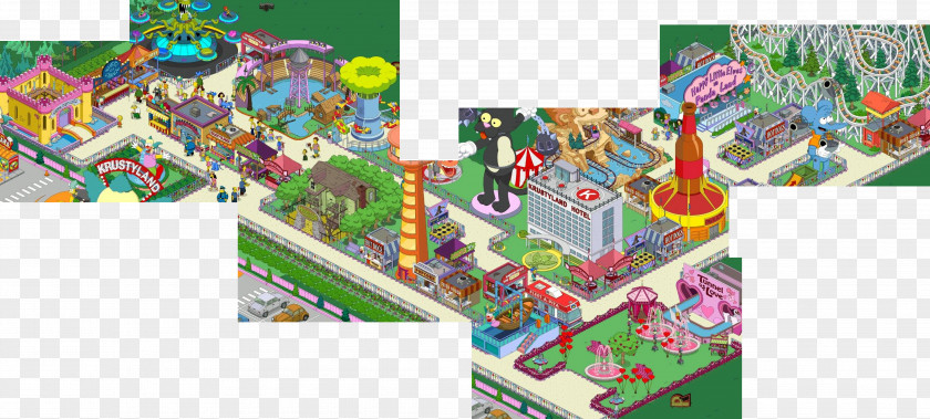 Roller Coaster The Simpsons: Tapped Out Amusement Park Game Entertainment Playground PNG