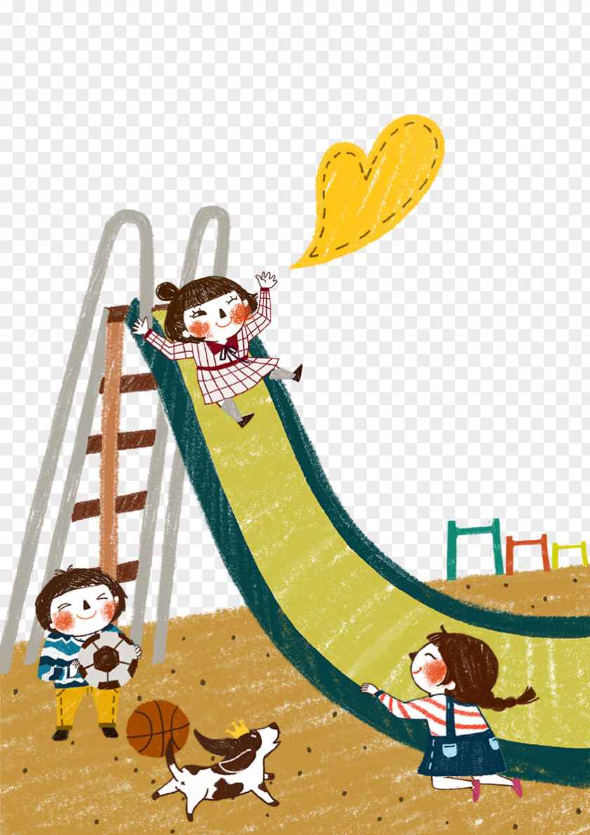Child World Free Download Playground Slide Cartoon PNG