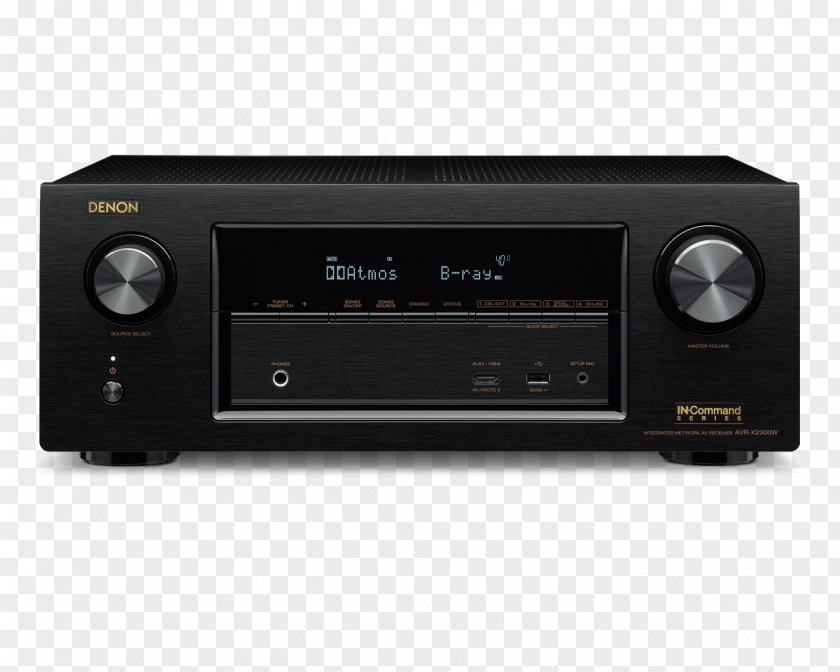 Denon AVR-X3400H 7.2 Channel AV Receiver AVR X3400H Home Theater Systems PNG