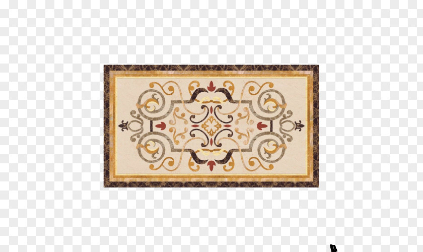 Macbeth Crown Mosaic Tile Floor Danbury Pattern PNG