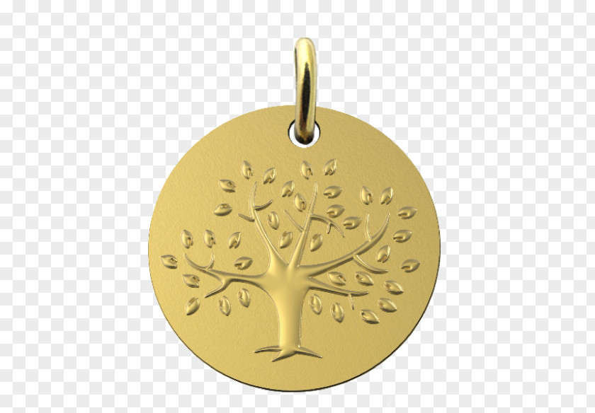 Tree Locket Gold Medal Charms & Pendants PNG