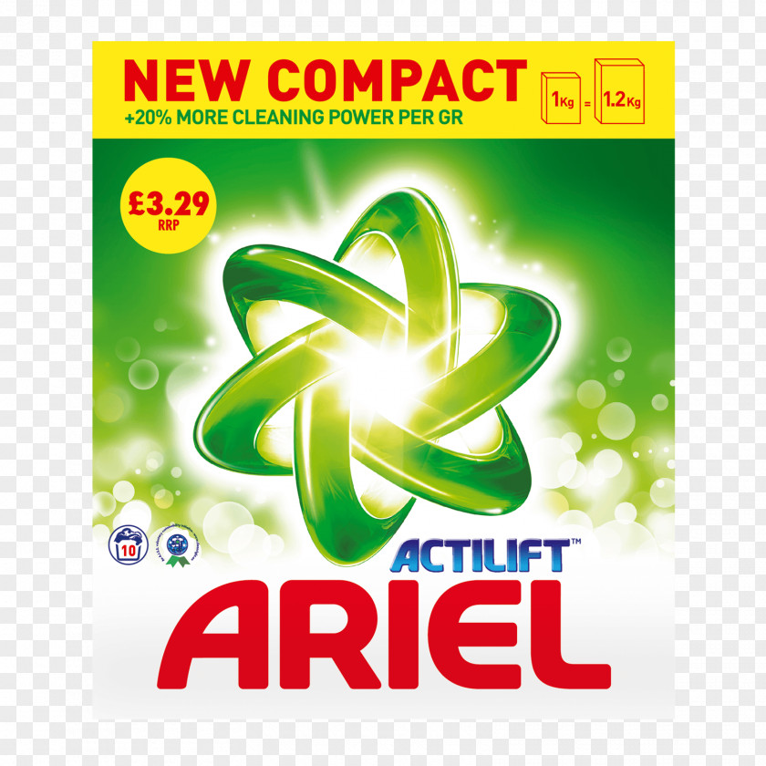 Washing Powder Ariel Laundry Detergent Biological Stain Removal PNG