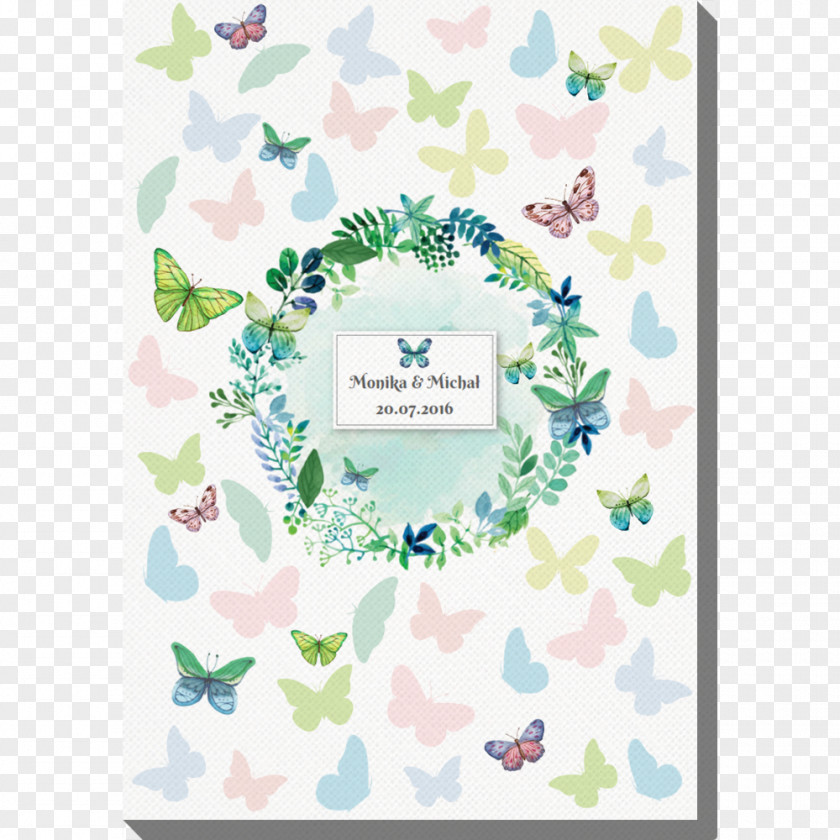 Flower Wreath Paper Watercolor Painting PNG