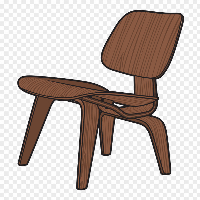 Lounge Chair Eames Wood Table Platform Bench Wire (DKR1) PNG