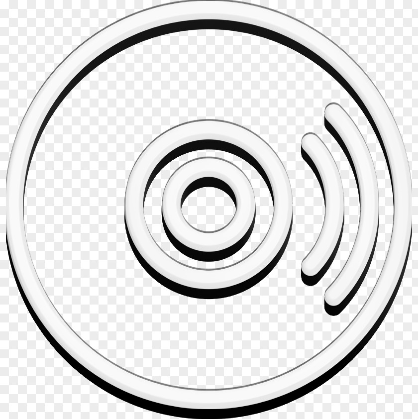 Music And Multimedia Linear Icon Dvd CD PNG