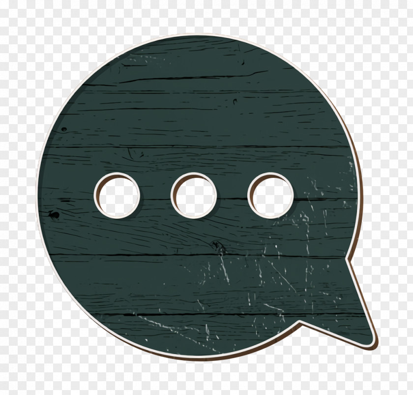 Smile Green Bubble Icon Chat PNG