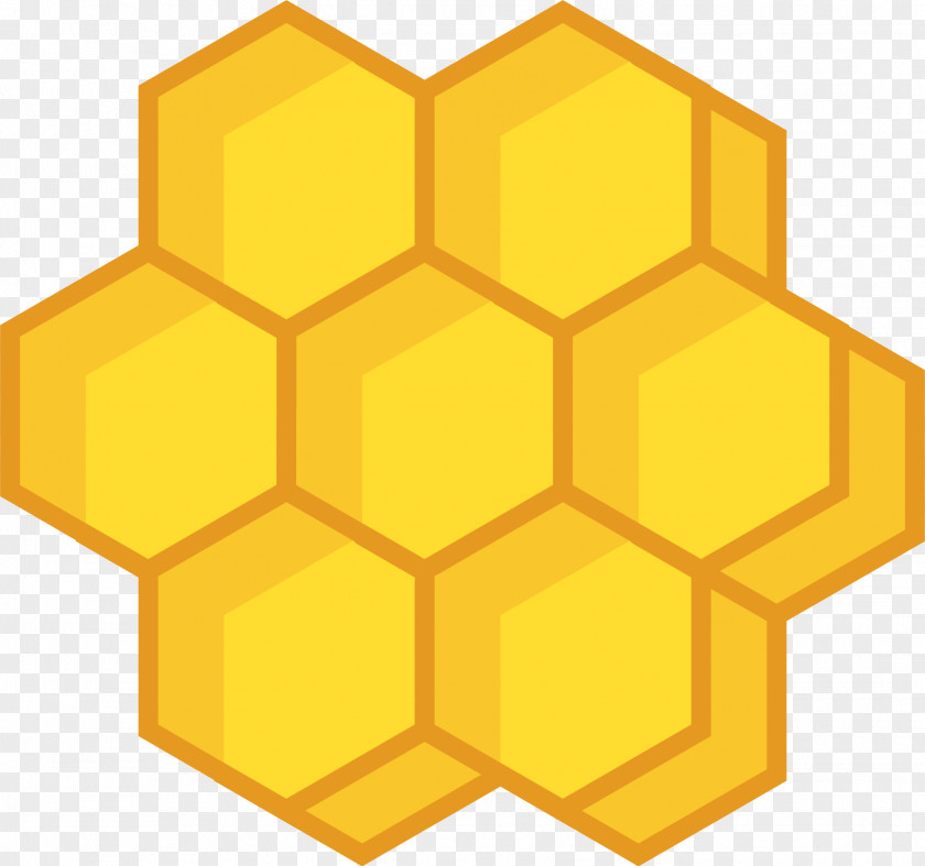Symmetry Yellow Cartoon Bee PNG