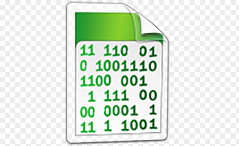 Binary File Number Code PNG