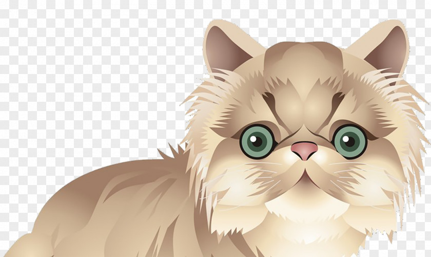 Cartoon Cat Half Body Steal Sight Vector Kitten Clip Art PNG