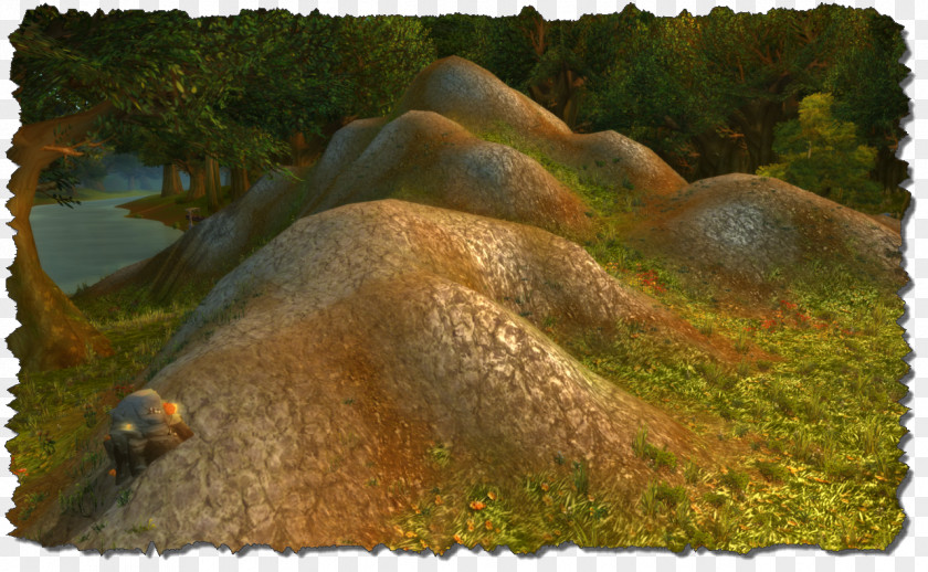Forest Lake Geology Outcrop Landscape Biome PNG