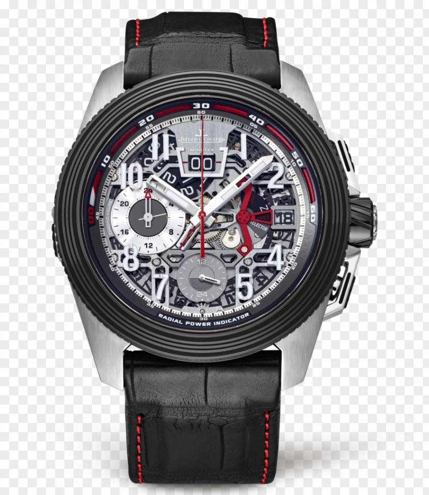 Jaeger Hollow Black Sports Watch Male International Company Jaeger-LeCoultre Clock Chronograph PNG
