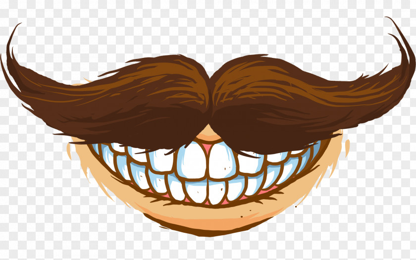 Moustache Jaw Mouth Cartoon Clip Art PNG