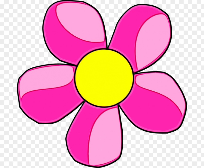 Plant Line Art Pink Petal Clip Magenta Flower PNG