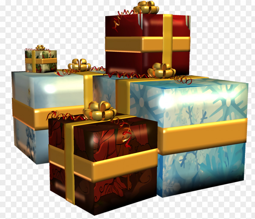 Rectangle Box Christmas Gift New Year PNG