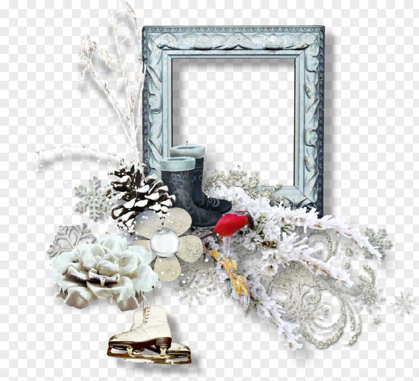 Scrap Picture Frames Winter Email PNG