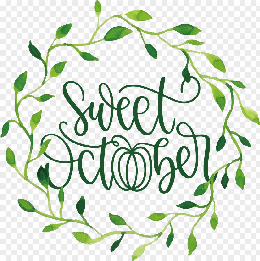 Sweet October October Fall PNG