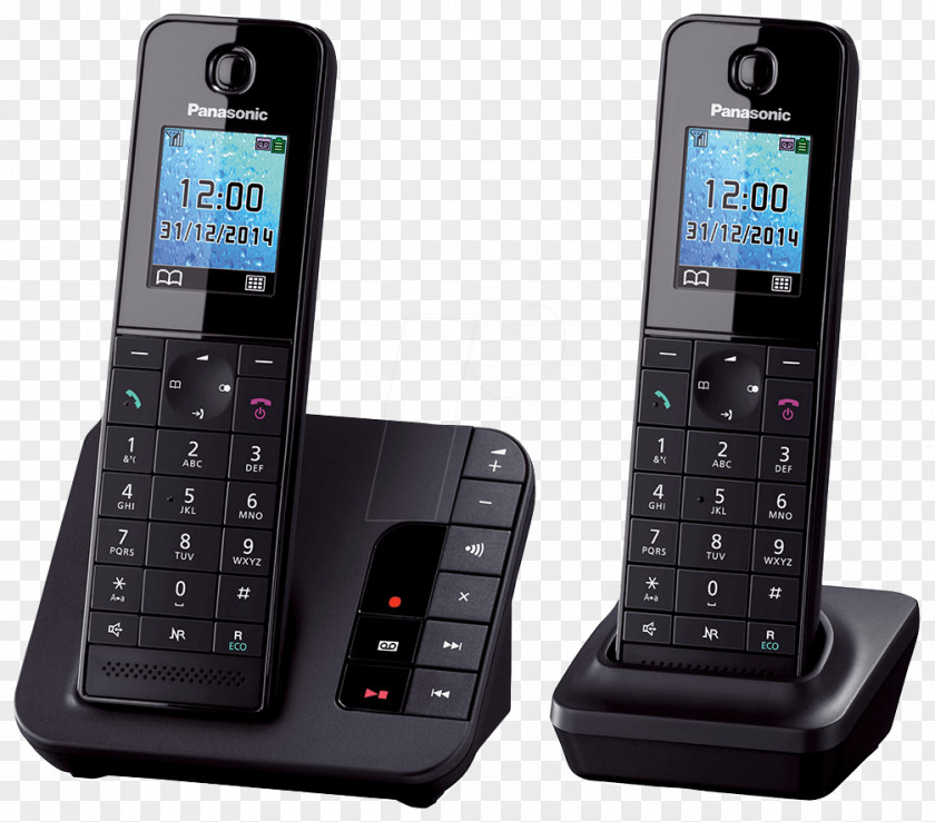 Answering Machine Cordless Telephone Panasonic Digital Enhanced Telecommunications Mobile Phones PNG