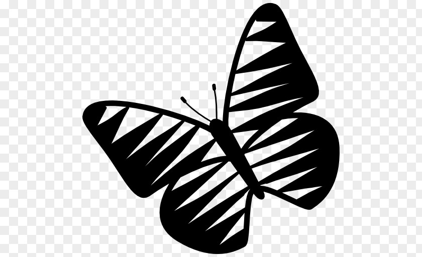 Butterfly Monarch Insect Brush-footed Butterflies Silhouette PNG