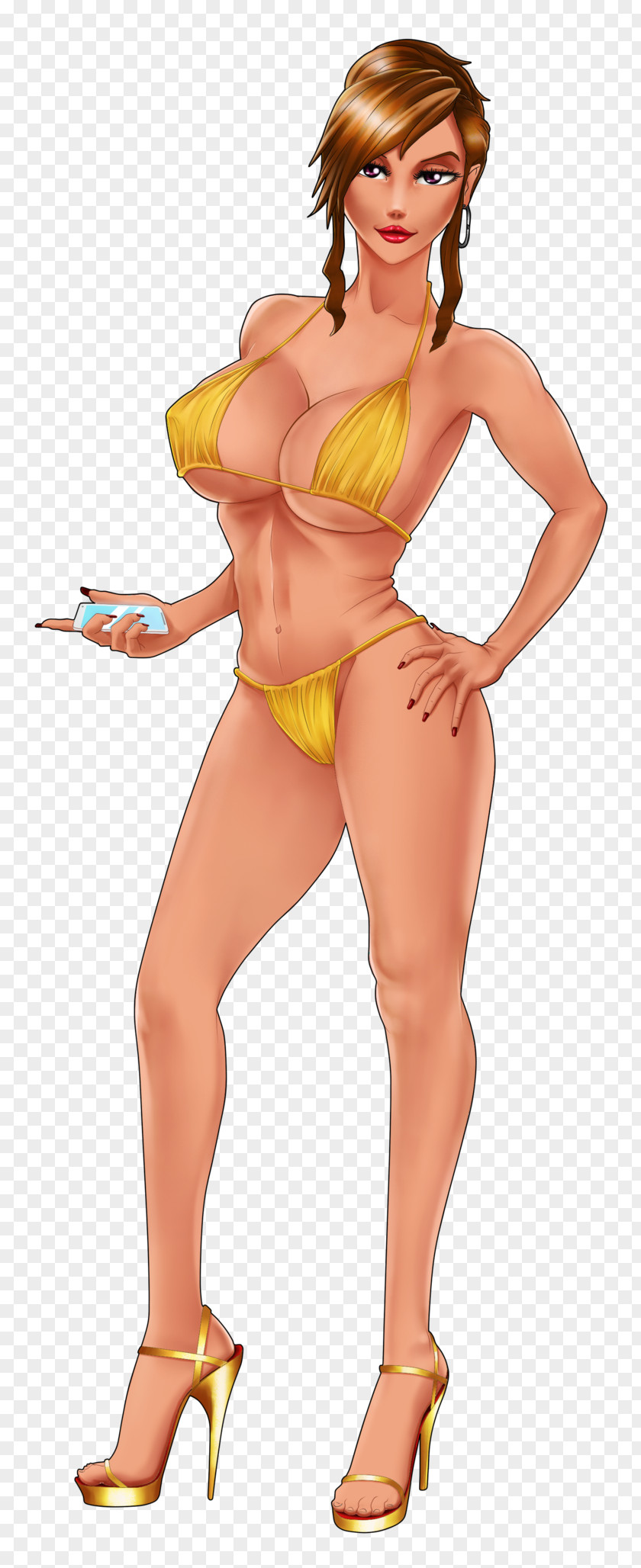 Pin-up Girl Cartoon Swimsuit Thigh PNG girl Thigh, breast sexy clipart PNG