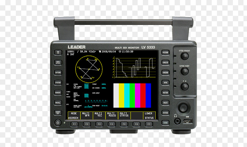 Waveform Serial Digital Interface Monitor Computer Monitors Vectorscope Liquid-crystal Display PNG