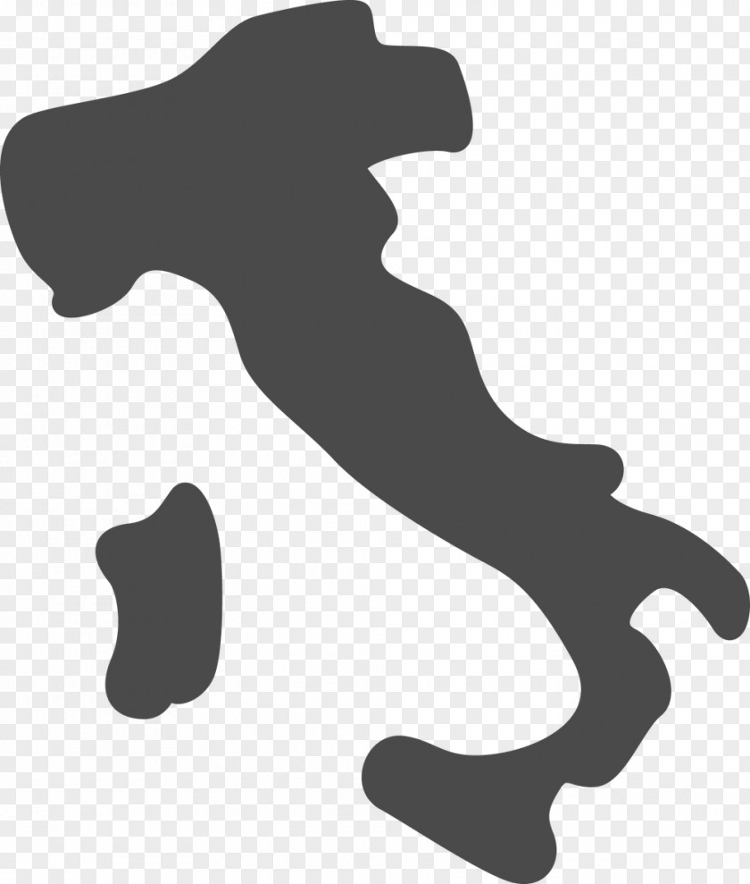 Italy Regions Of Vector Map PNG
