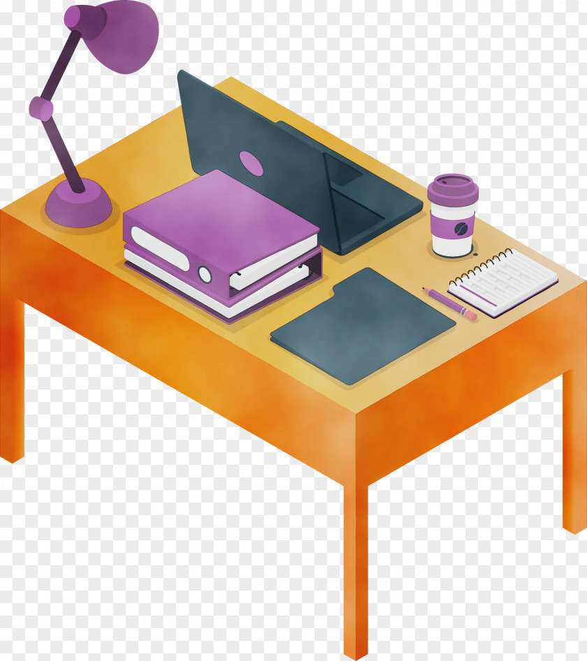 Angle Purple Desk Table PNG