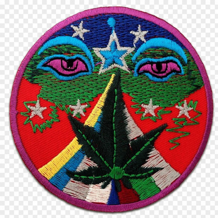 Cannabis Embroidered Patch Iron-on Embroidery Stoner Film PNG