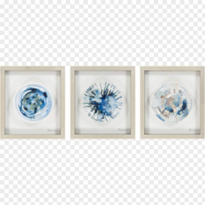 Ceramic Three-piece Picture Frames Wall Decorative Arts PNG