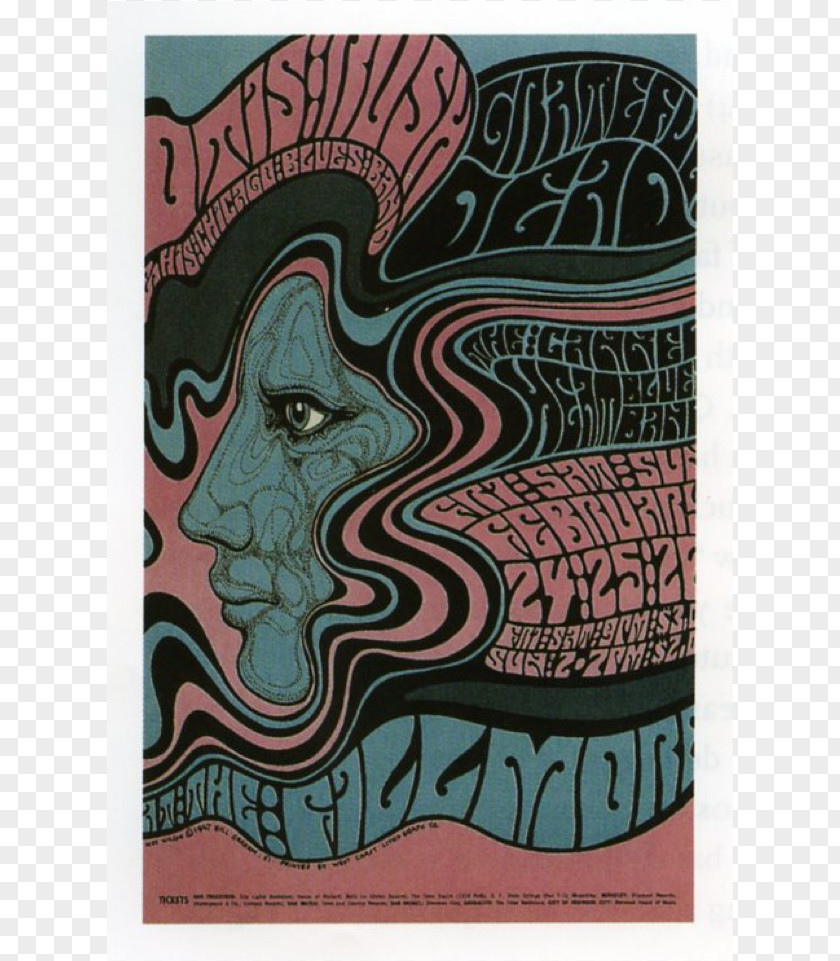 Design The Fillmore Poster Artist Psychedelic Art Graphic PNG
