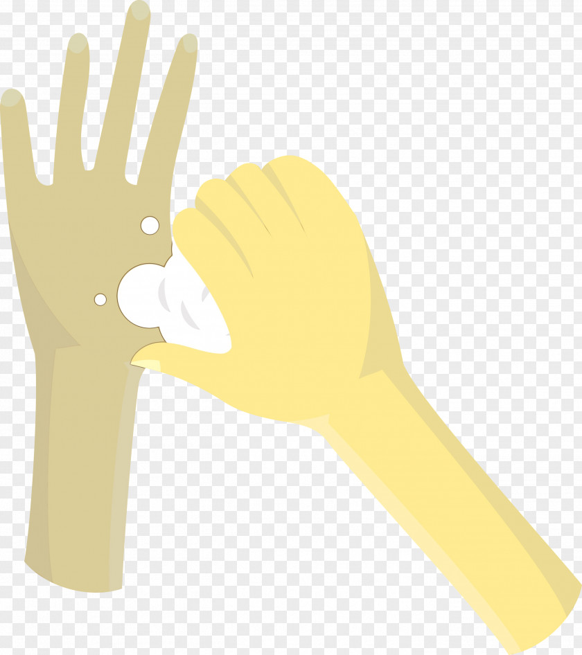 Hand Model Safety Glove Yellow Meter PNG