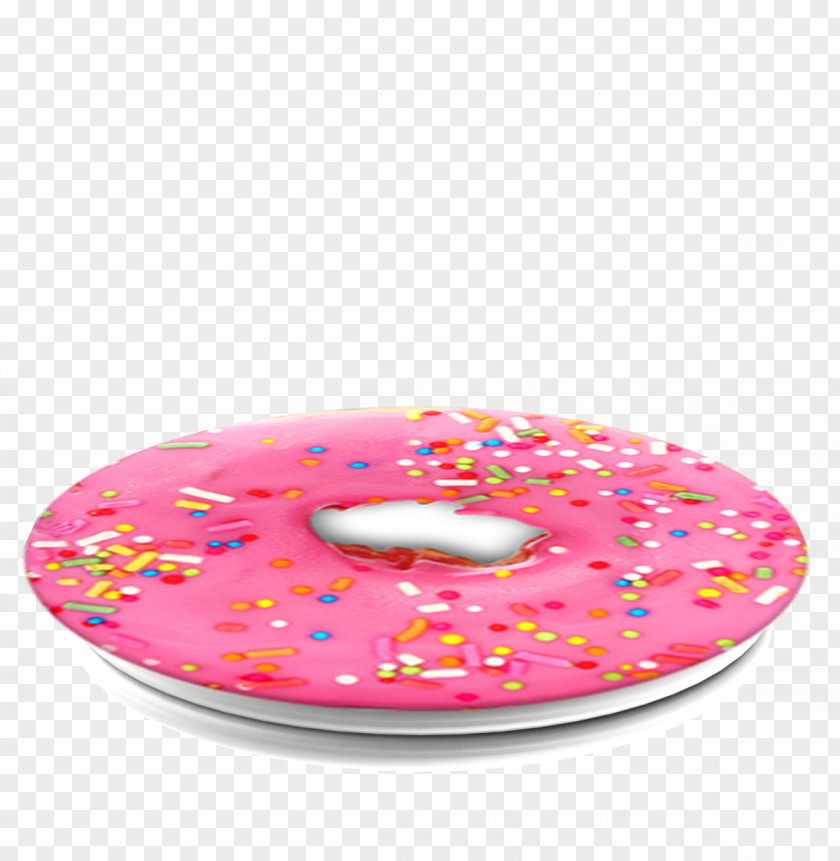 Pink Donut Donuts PopSockets Frosting & Icing IPhone Handheld Devices PNG