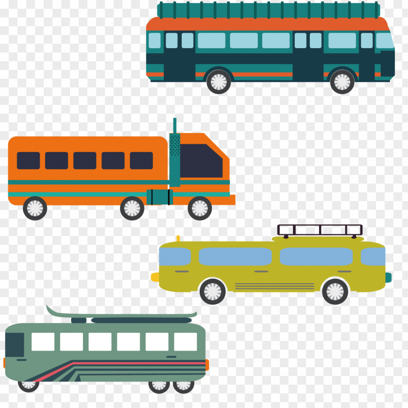 Car Bus Vector Material Vehicle Euclidean PNG