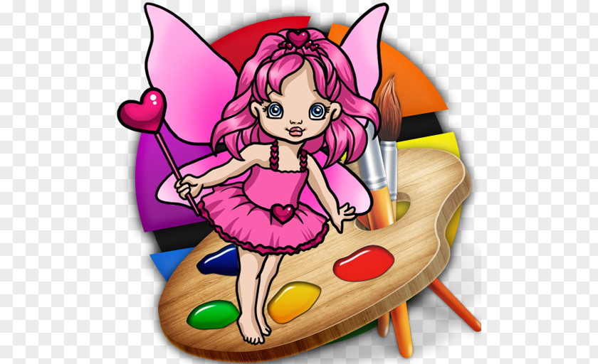 Book Fairy Pink M Flower Clip Art PNG