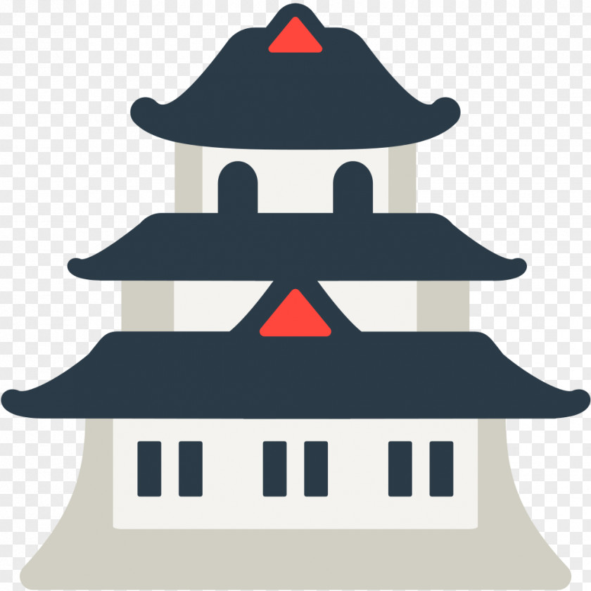 Emoji Japanese Castle Sticker PNG