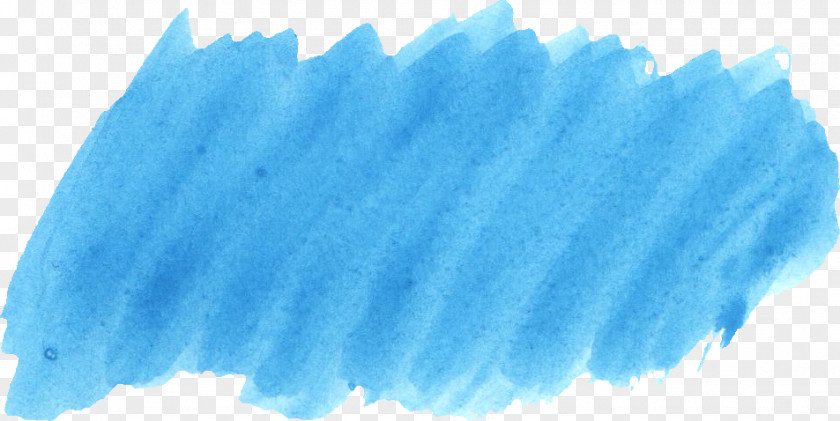 Watercolor Stroke Turquoise PNG