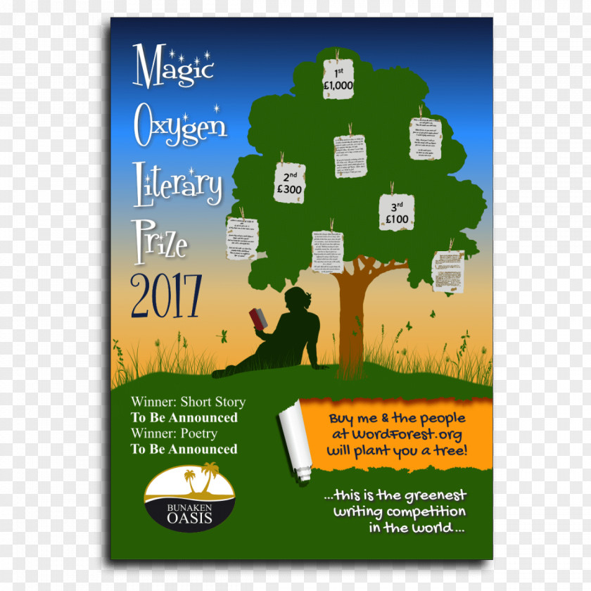 Book Magic Oxygen Literary Prize Anthology: The Writing Competition That Created A Word Forest: 2015 Author Award PNG